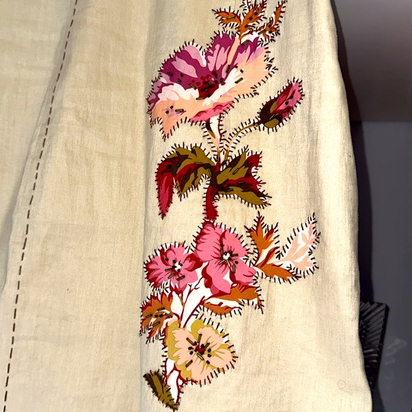 BCBGMAXAZRIA Linen and Cotton Western Dress - Picture 4 of 6